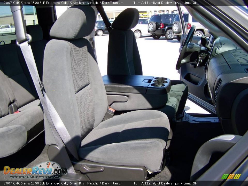 2007 GMC Sierra 1500 SLE Extended Cab Silver Birch Metallic / Dark Titanium Photo #12