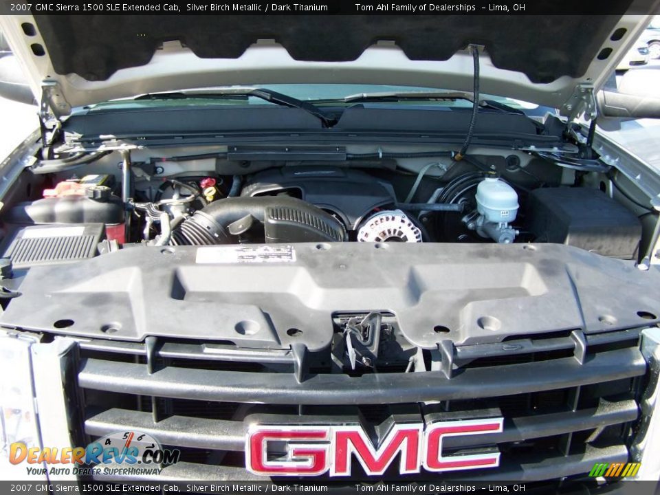 2007 GMC Sierra 1500 SLE Extended Cab Silver Birch Metallic / Dark Titanium Photo #14