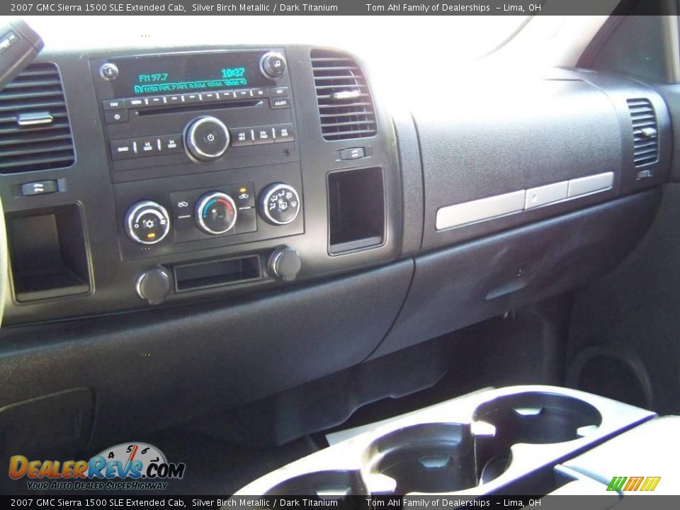 2007 GMC Sierra 1500 SLE Extended Cab Silver Birch Metallic / Dark Titanium Photo #17