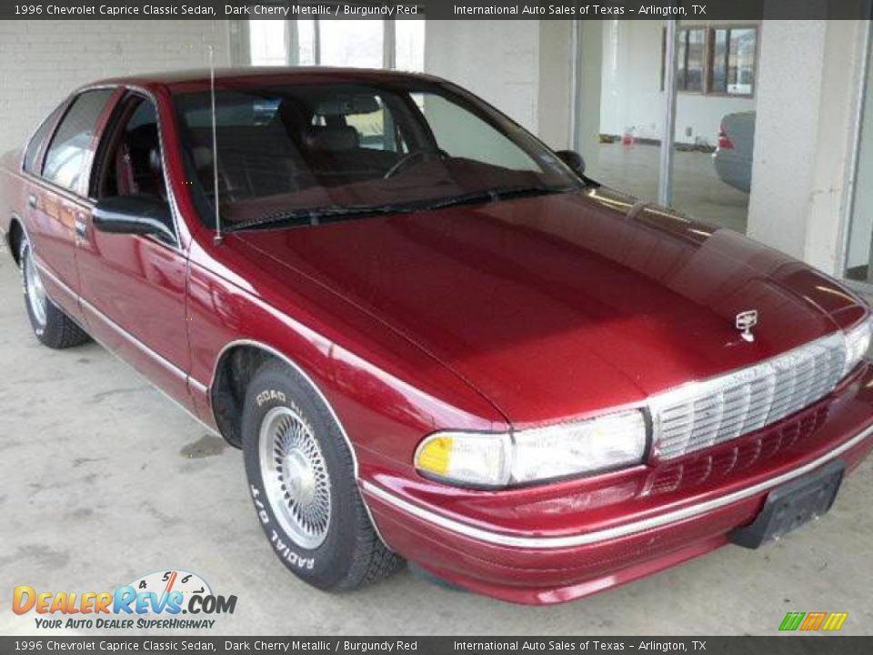 1996 Chevrolet Caprice Classic Sedan Dark Cherry Metallic / Burgundy Red Photo #1