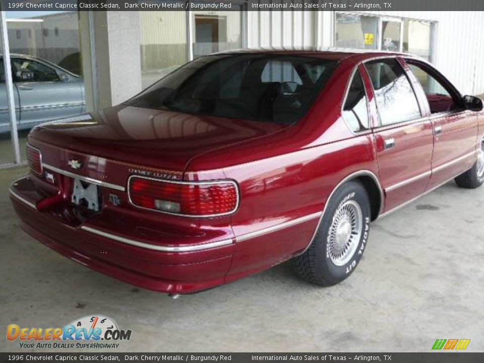 1996 Chevrolet Caprice Classic Sedan Dark Cherry Metallic / Burgundy Red Photo #4