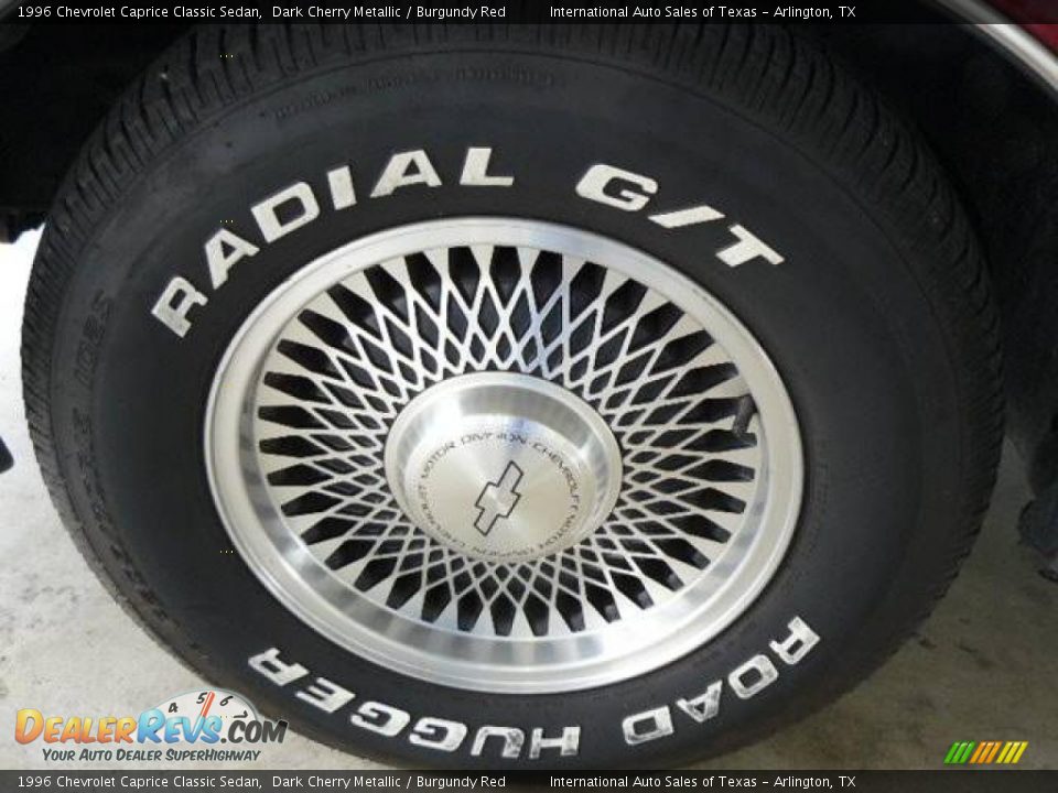 1996 Chevrolet Caprice Classic Sedan Dark Cherry Metallic / Burgundy Red Photo #6