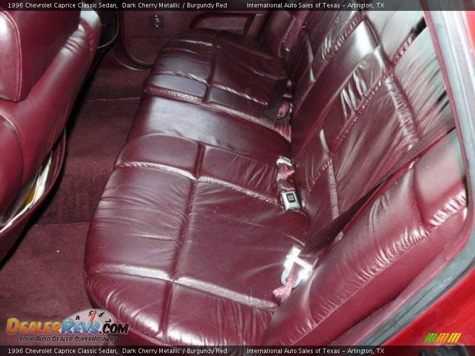 1996 Chevrolet Caprice Classic Sedan Dark Cherry Metallic / Burgundy Red Photo #10