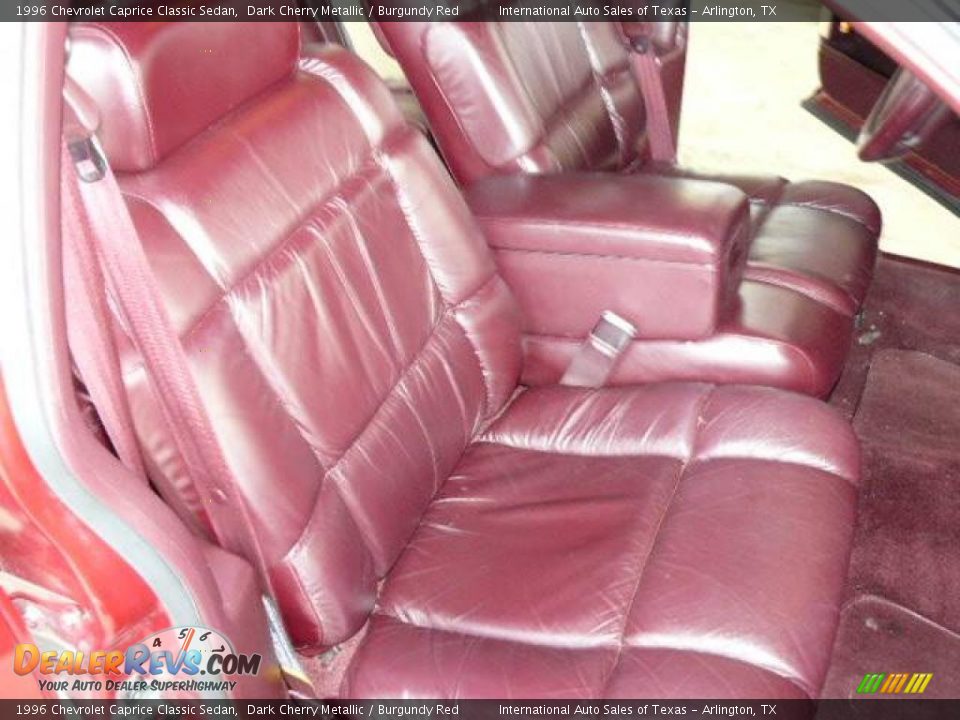 1996 Chevrolet Caprice Classic Sedan Dark Cherry Metallic / Burgundy Red Photo #12