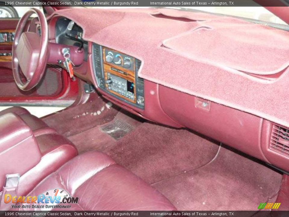 1996 Chevrolet Caprice Classic Sedan Dark Cherry Metallic / Burgundy Red Photo #13