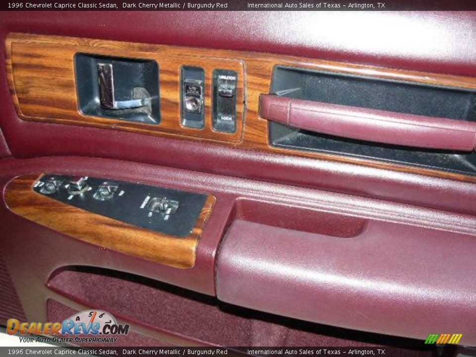 1996 Chevrolet Caprice Classic Sedan Dark Cherry Metallic / Burgundy Red Photo #14