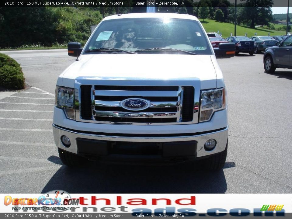 2010 Ford F150 XLT SuperCab 4x4 Oxford White / Medium Stone Photo #3