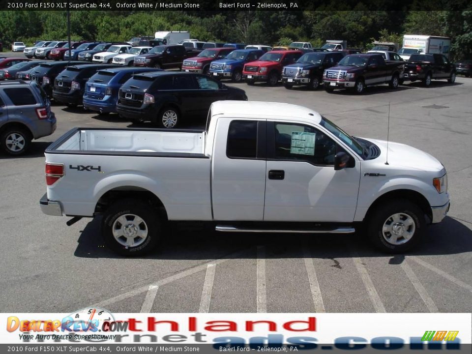 2010 Ford F150 XLT SuperCab 4x4 Oxford White / Medium Stone Photo #5