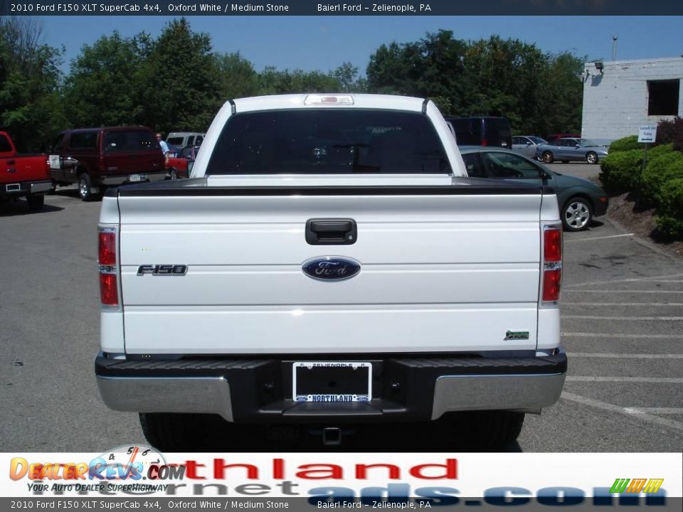 2010 Ford F150 XLT SuperCab 4x4 Oxford White / Medium Stone Photo #7