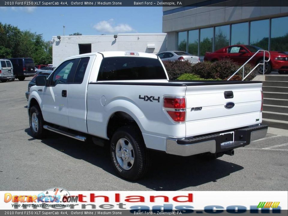 2010 Ford F150 XLT SuperCab 4x4 Oxford White / Medium Stone Photo #8