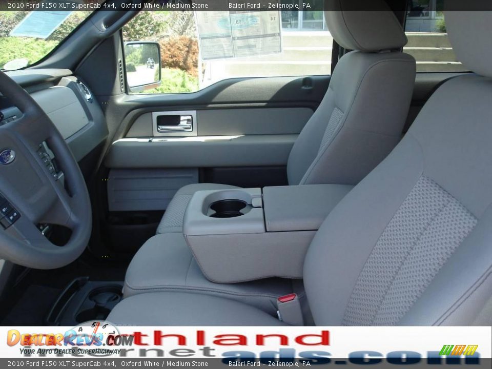 2010 Ford F150 XLT SuperCab 4x4 Oxford White / Medium Stone Photo #11