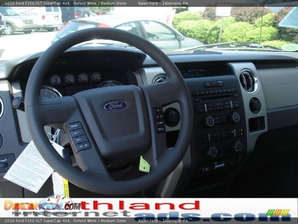 2010 Ford F150 XLT SuperCab 4x4 Oxford White / Medium Stone Photo #13