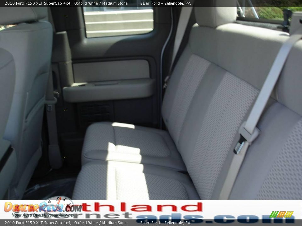 2010 Ford F150 XLT SuperCab 4x4 Oxford White / Medium Stone Photo #14