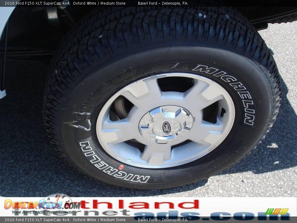 2010 Ford F150 XLT SuperCab 4x4 Oxford White / Medium Stone Photo #15