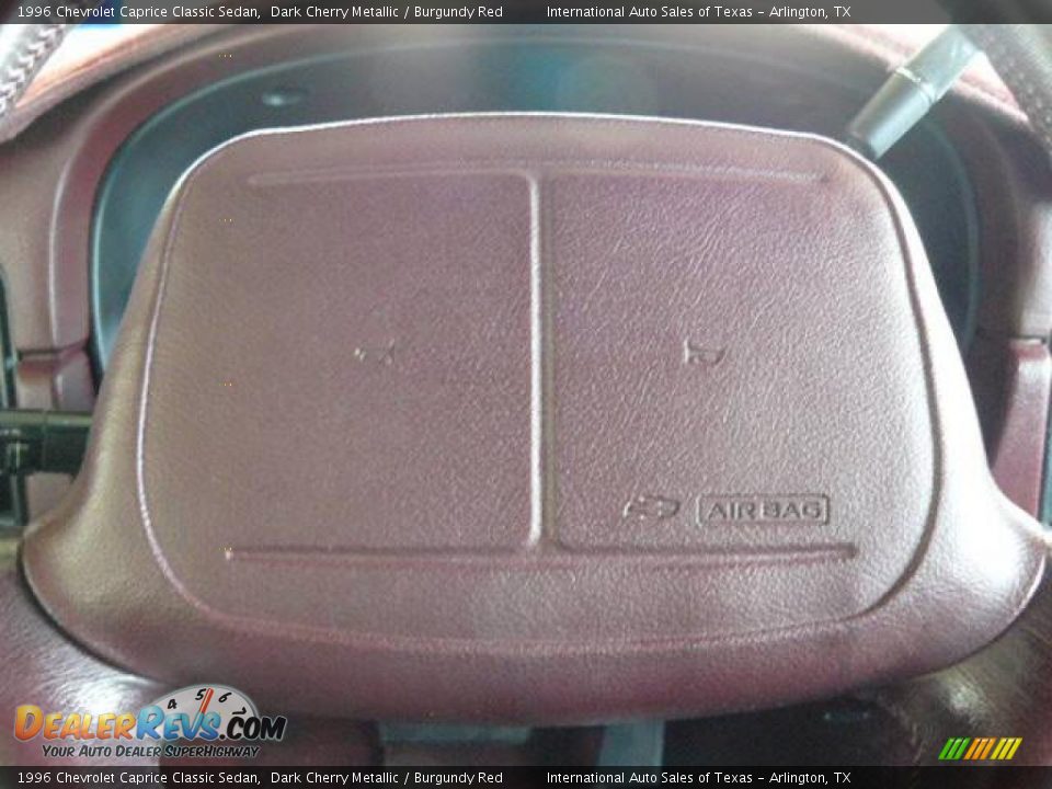 1996 Chevrolet Caprice Classic Sedan Dark Cherry Metallic / Burgundy Red Photo #23