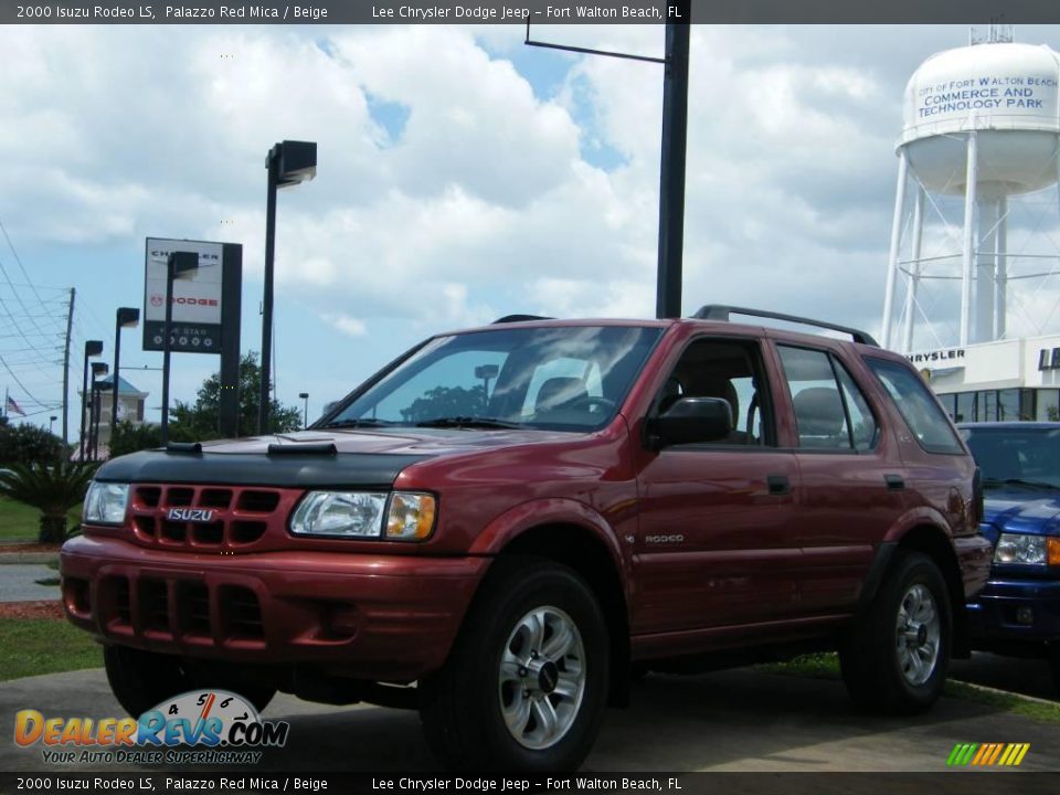 2000 Isuzu Rodeo LS Palazzo Red Mica / Beige Photo #1