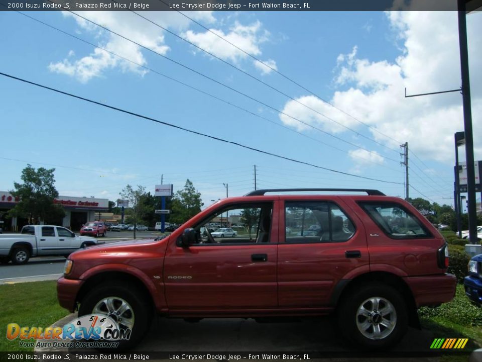 2000 Isuzu Rodeo LS Palazzo Red Mica / Beige Photo #2