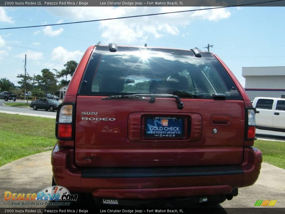 2000 Isuzu Rodeo LS Palazzo Red Mica / Beige Photo #3