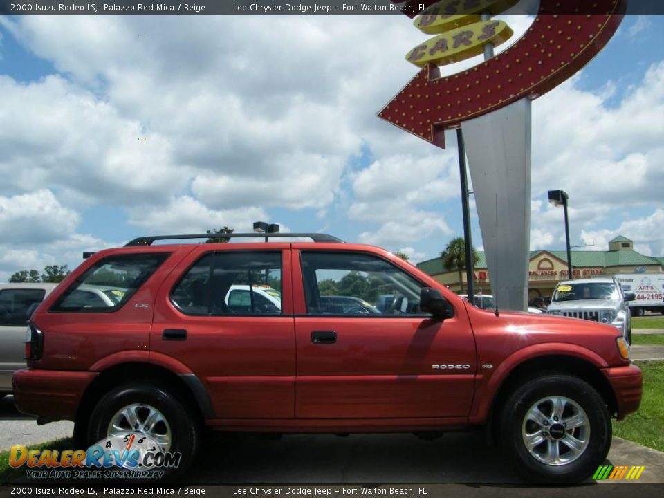 2000 Isuzu Rodeo LS Palazzo Red Mica / Beige Photo #4