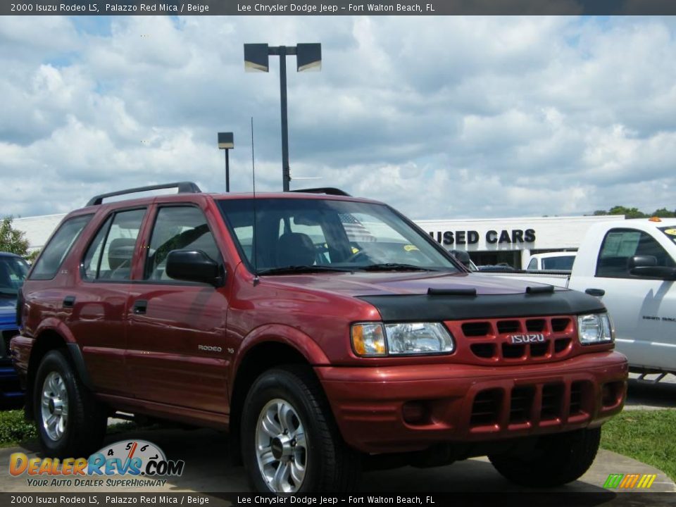 2000 Isuzu Rodeo LS Palazzo Red Mica / Beige Photo #5