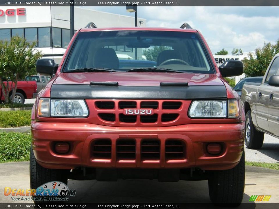 2000 Isuzu Rodeo LS Palazzo Red Mica / Beige Photo #6