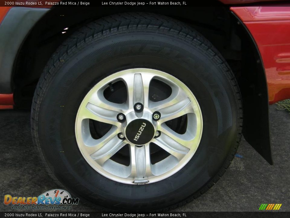 2000 Isuzu Rodeo LS Palazzo Red Mica / Beige Photo #9