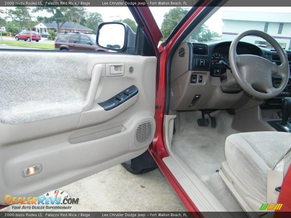 2000 Isuzu Rodeo LS Palazzo Red Mica / Beige Photo #11