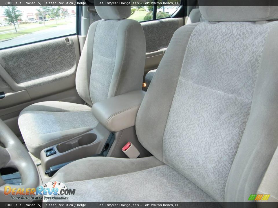 2000 Isuzu Rodeo LS Palazzo Red Mica / Beige Photo #12