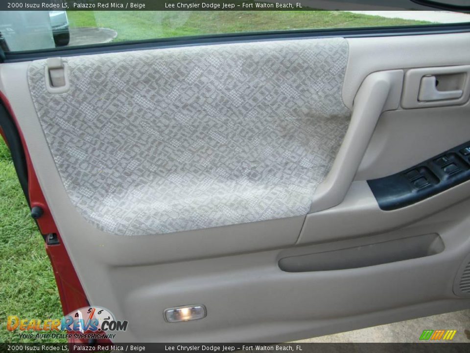 2000 Isuzu Rodeo LS Palazzo Red Mica / Beige Photo #15