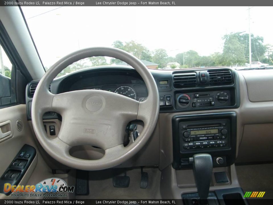 2000 Isuzu Rodeo LS Palazzo Red Mica / Beige Photo #16