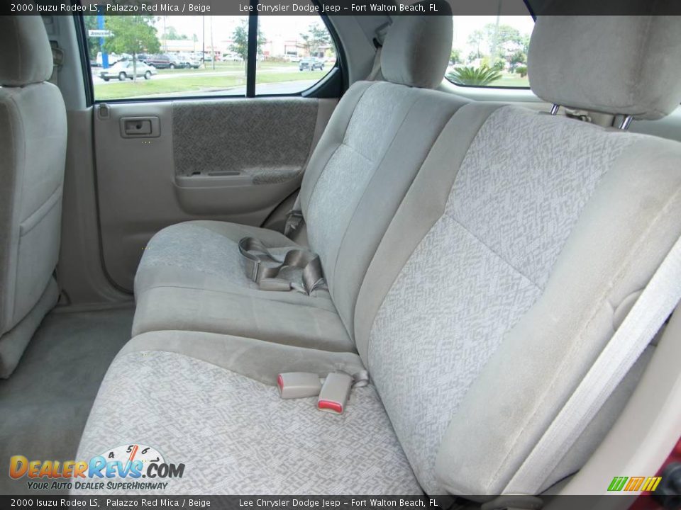2000 Isuzu Rodeo LS Palazzo Red Mica / Beige Photo #19