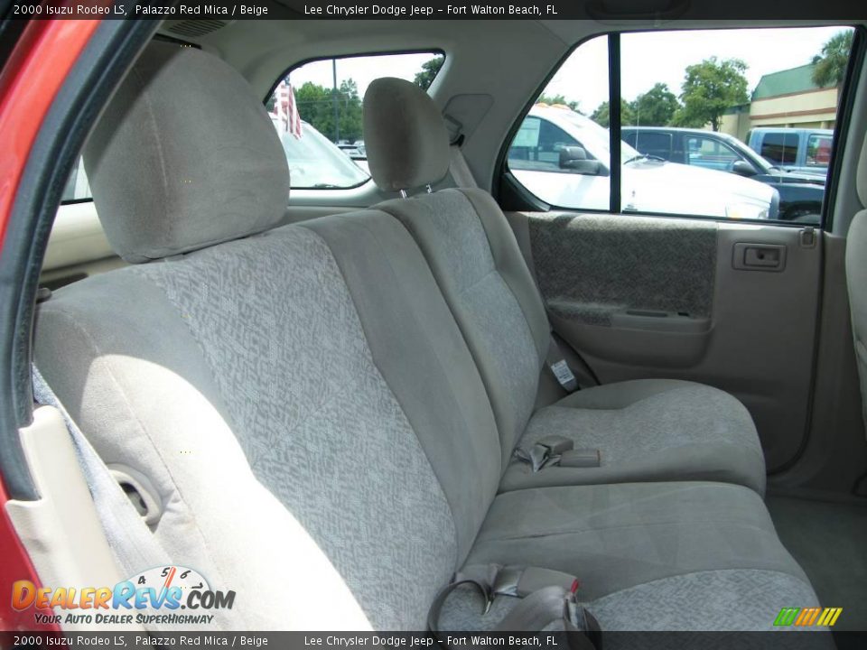 2000 Isuzu Rodeo LS Palazzo Red Mica / Beige Photo #24