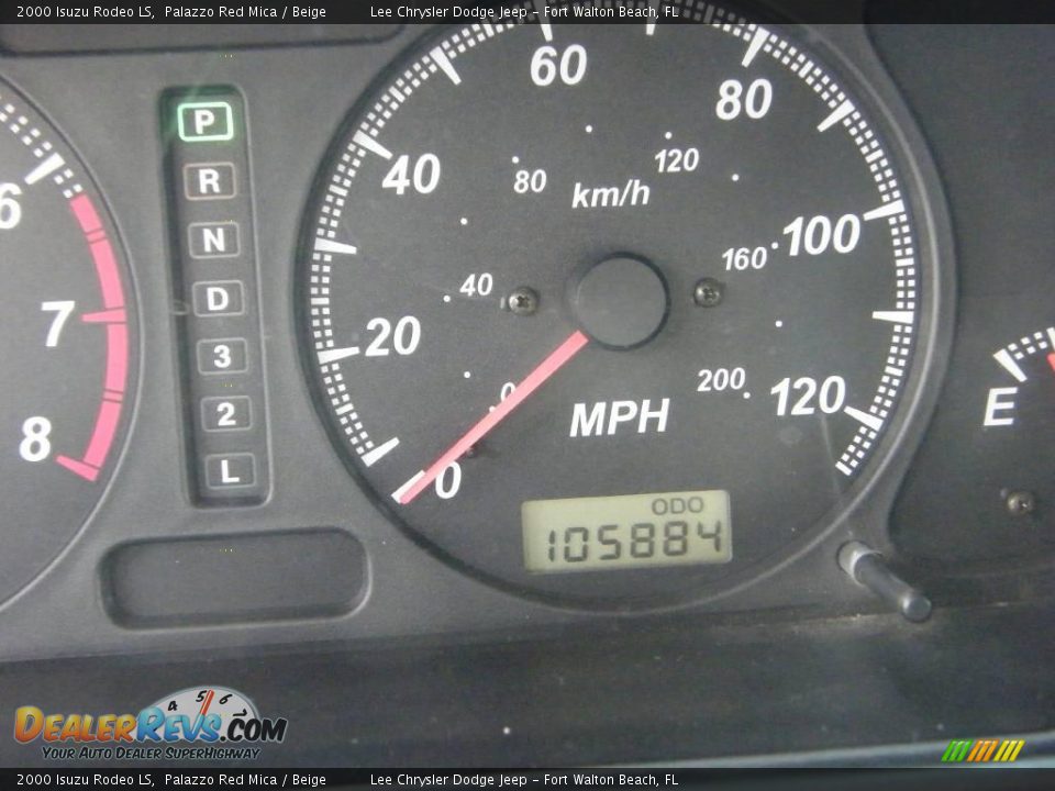 2000 Isuzu Rodeo LS Palazzo Red Mica / Beige Photo #28