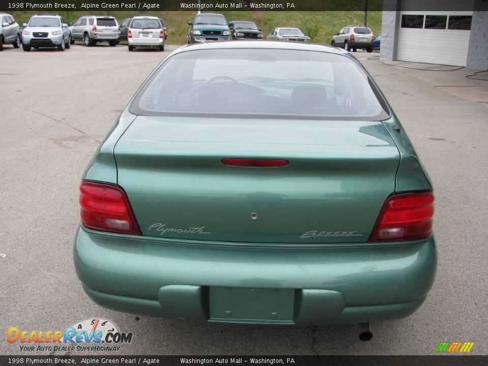 1998 Plymouth Breeze Alpine Green Pearl / Agate Photo #5