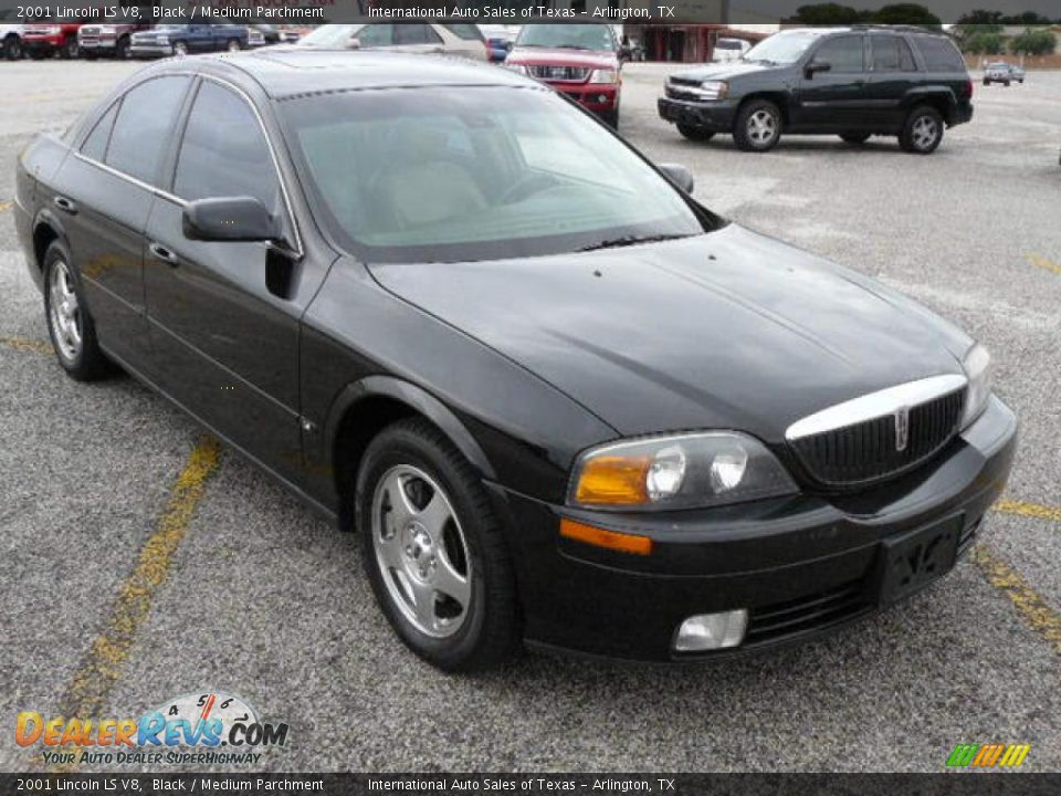 2001 Lincoln LS V8 Black / Medium Parchment Photo #2