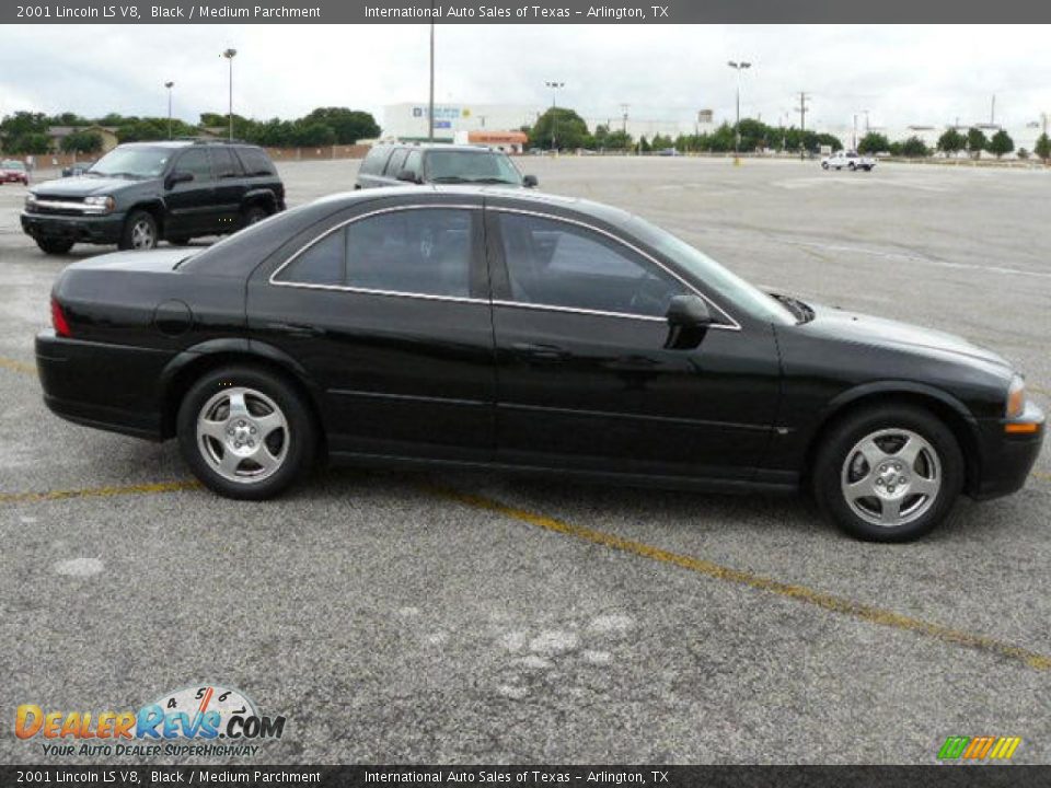 2001 Lincoln LS V8 Black / Medium Parchment Photo #3