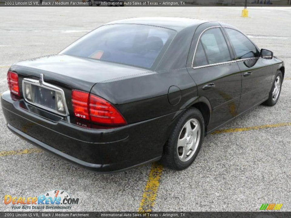 2001 Lincoln LS V8 Black / Medium Parchment Photo #4