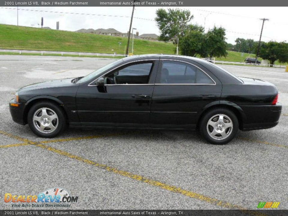 2001 Lincoln LS V8 Black / Medium Parchment Photo #7