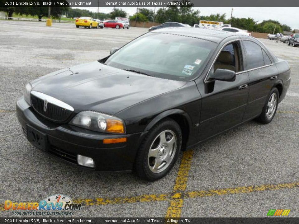 2001 Lincoln LS V8 Black / Medium Parchment Photo #8