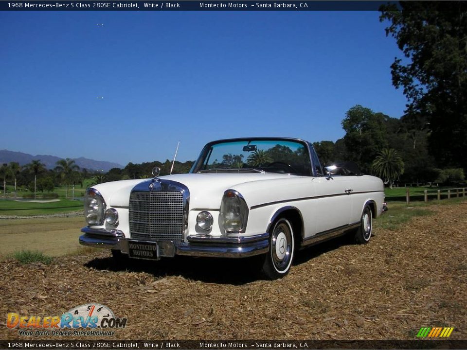 1968 Mercedes-Benz S Class 280SE Cabriolet White / Black Photo #8