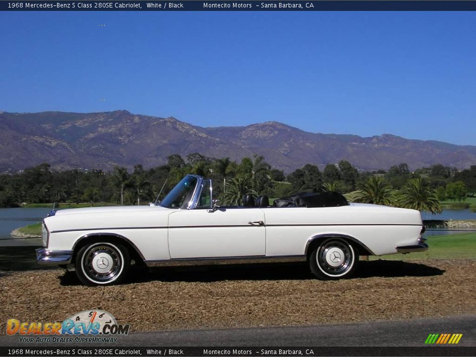 1968 Mercedes-Benz S Class 280SE Cabriolet White / Black Photo #9