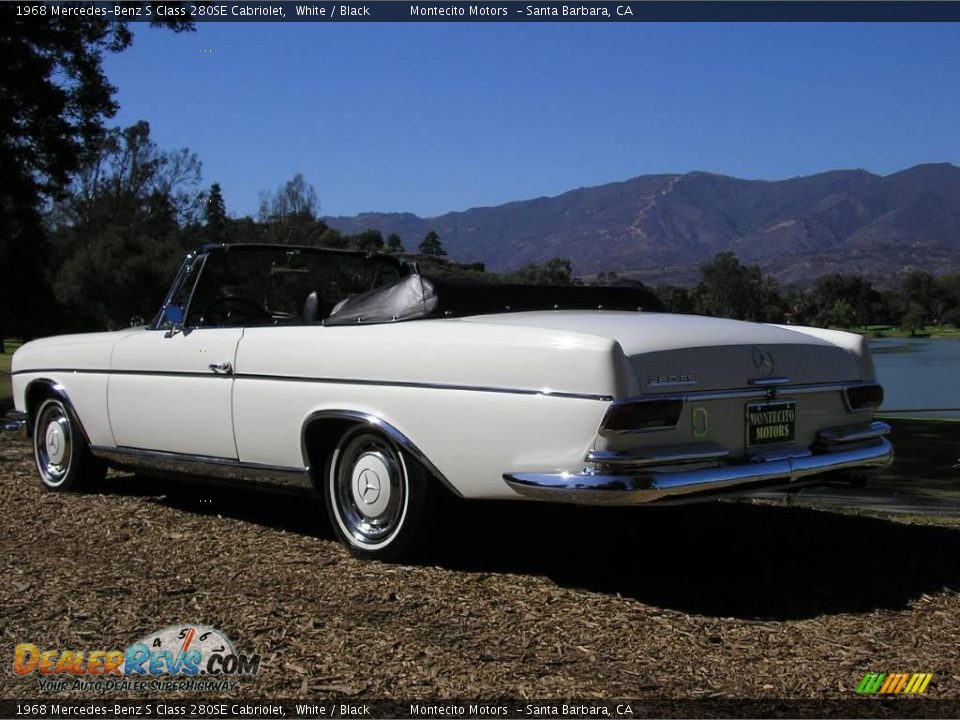 1968 Mercedes-Benz S Class 280SE Cabriolet White / Black Photo #11