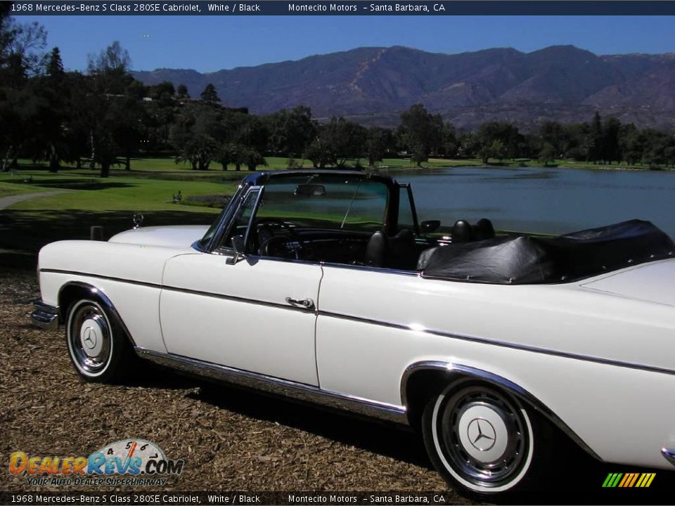 1968 Mercedes-Benz S Class 280SE Cabriolet White / Black Photo #13