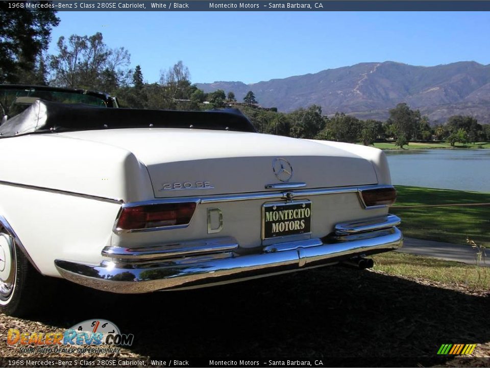 1968 Mercedes-Benz S Class 280SE Cabriolet White / Black Photo #17