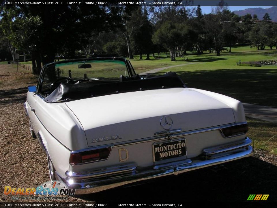 1968 Mercedes-Benz S Class 280SE Cabriolet White / Black Photo #18