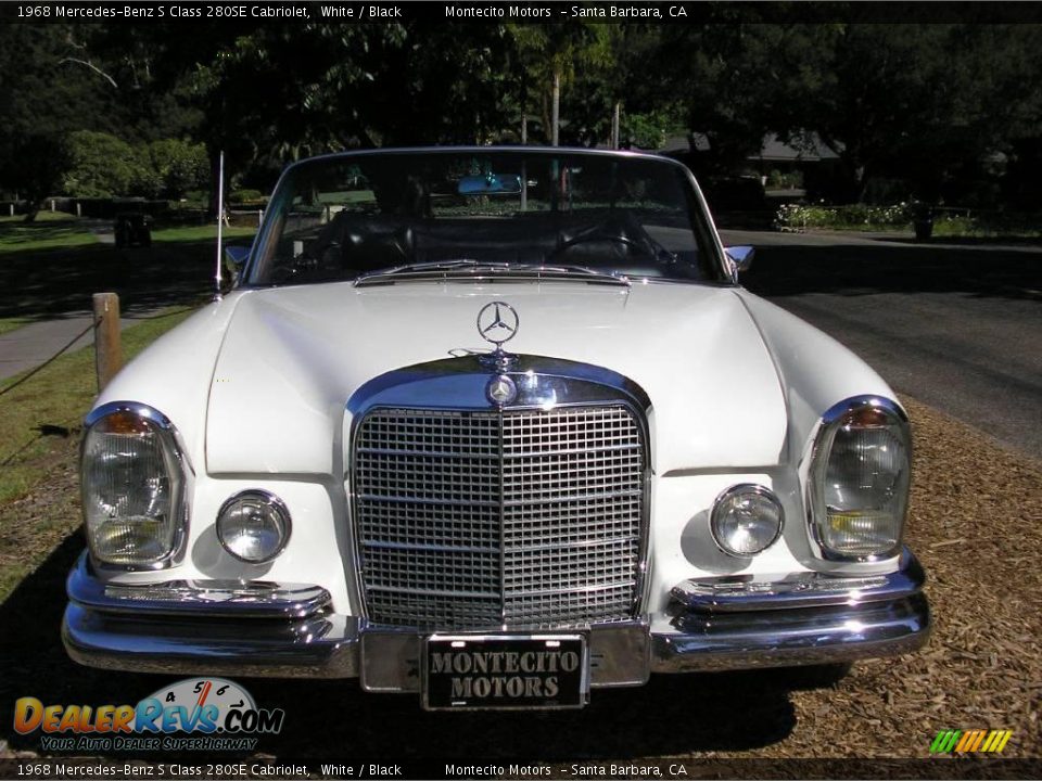 1968 Mercedes-Benz S Class 280SE Cabriolet White / Black Photo #21