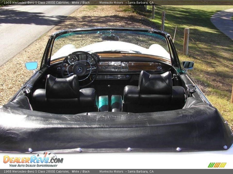 1968 Mercedes-Benz S Class 280SE Cabriolet White / Black Photo #22