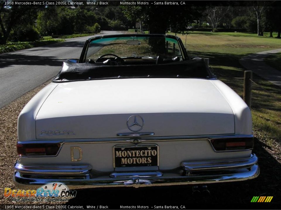 1968 Mercedes-Benz S Class 280SE Cabriolet White / Black Photo #23