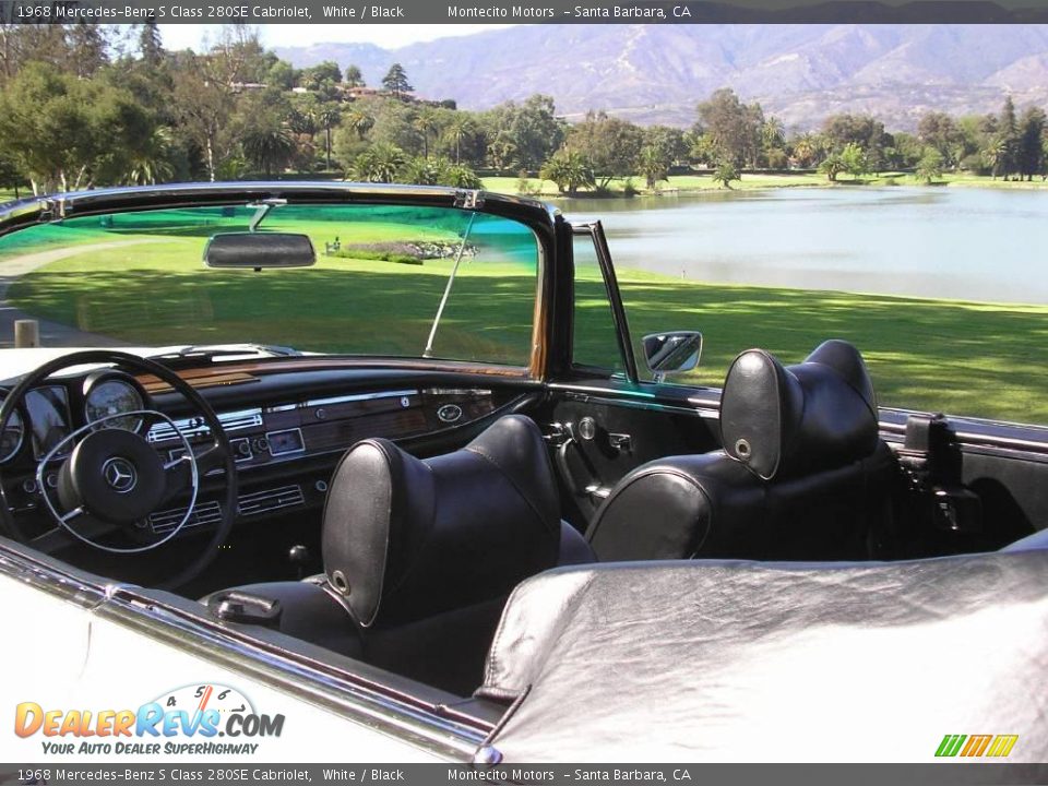 1968 Mercedes-Benz S Class 280SE Cabriolet White / Black Photo #26