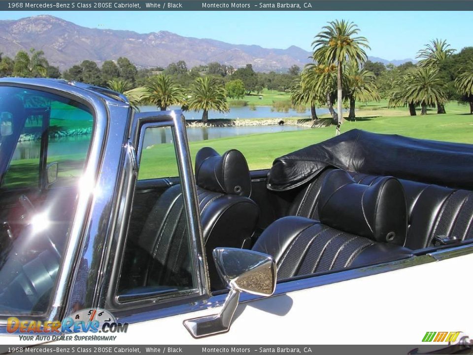 1968 Mercedes-Benz S Class 280SE Cabriolet White / Black Photo #27